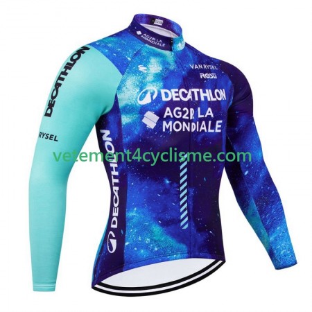 Homme Maillot vélo Manches Longues Decathlon Ag2R 2024 N001